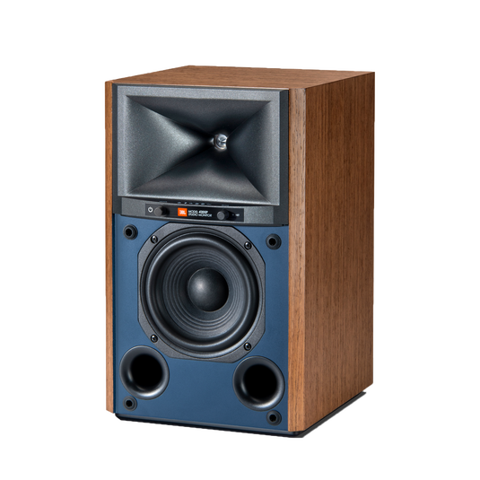 4305P Studio Monitor - Natural Walnut - Powered Bookshelf Loudspeaker System - Front image number null